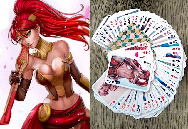 Rare Japanese Sexy Anime Risque Art Playing Cards Deck: This is a Rare Full Deck of Playing Cards that has never been played with / It depicts the art of Japanese Anime / Multiple Photos Posted