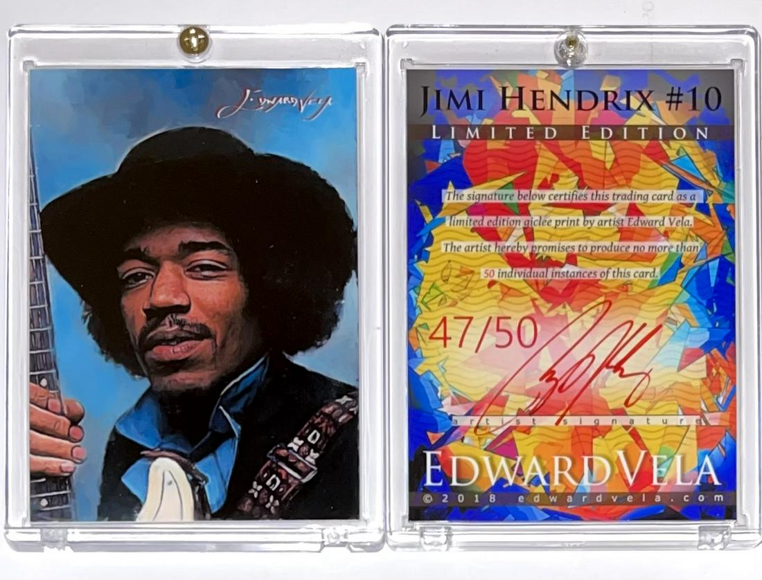 1 of 50 Artist Signed JIMI HENDRIX Giclee Art Card (1 of 1)