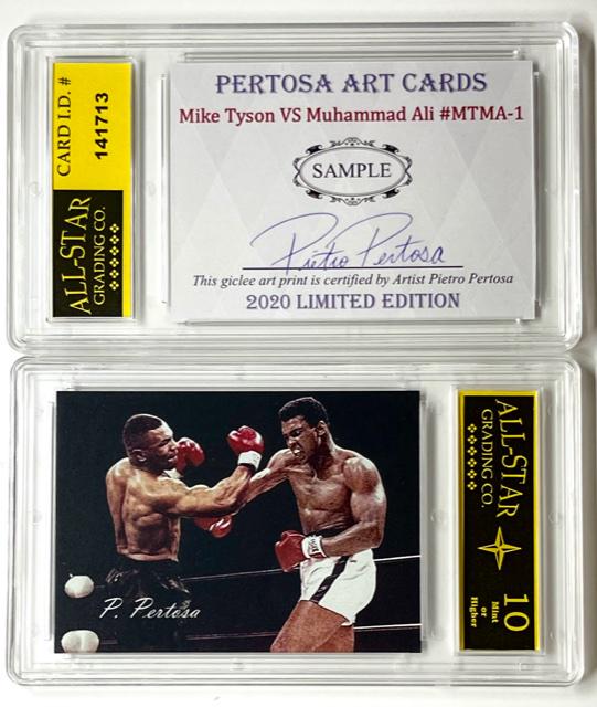 ALI vs Tyson SAMPLE Concept Art Card Artist Signed (1 of 1)