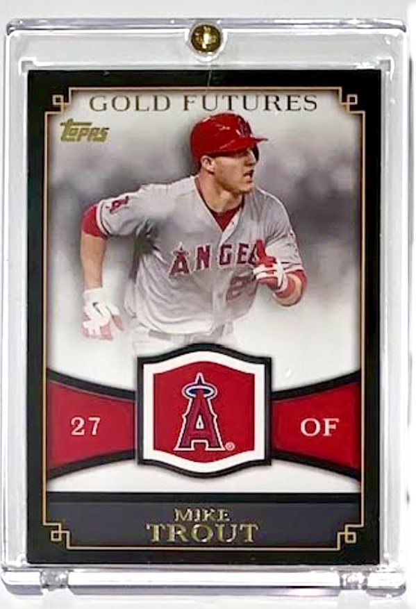 MIKE TROUT 2012 Topps Gold Futures Rookie Baseball Card (1 of 1)