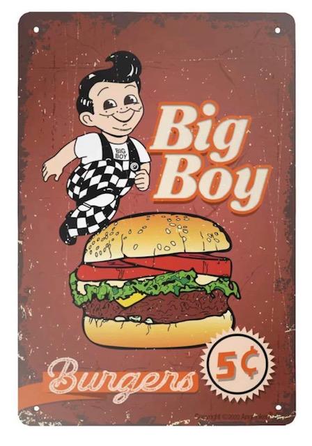 Awesome Retro BIG BOY Restaurant Metal Advertising Sign (1 of 1)