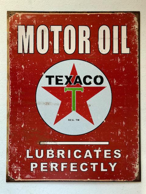 TEXACO Gasoline Petroleum Products Metal Advertising Sign (1 of 1)