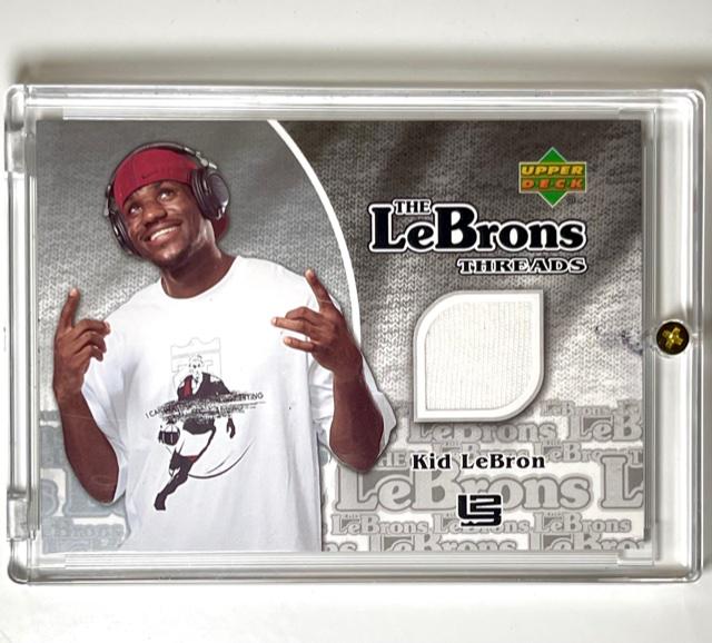 Rare LEBRON JAMES Event Worn Threads Basketball Cards (1 of 2)