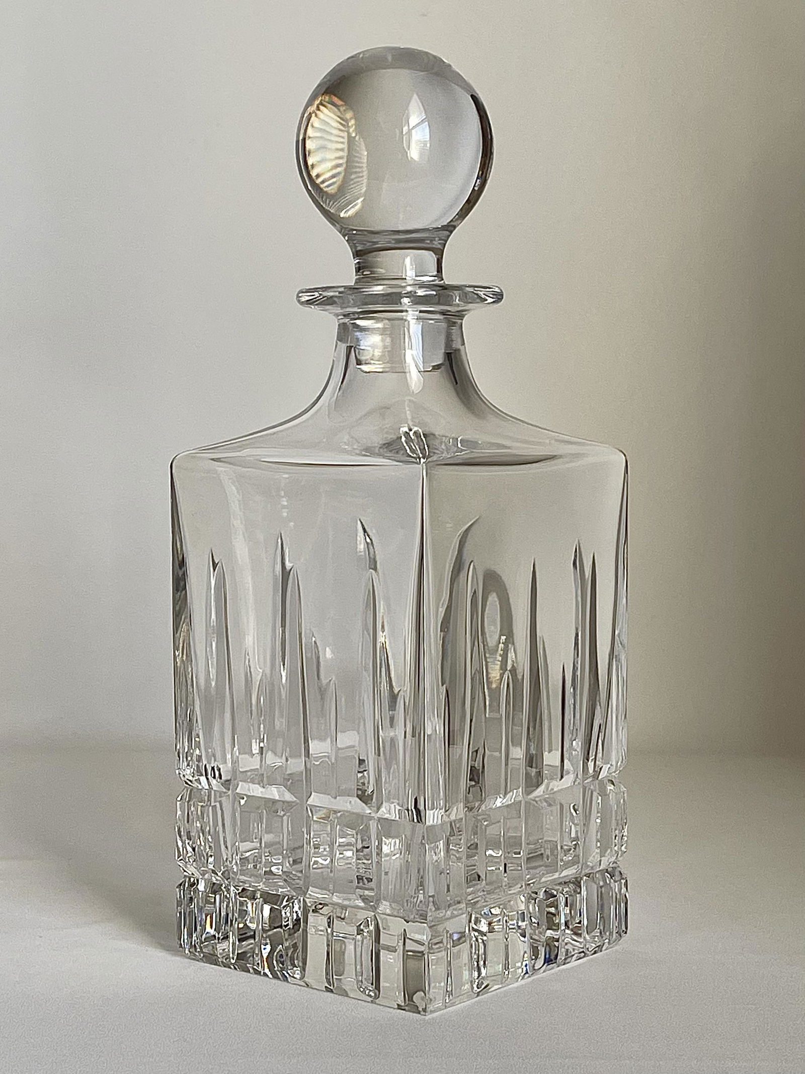 EX RARE Etched Signed DaVinci Italian Crystal Decanter (1 of 4)