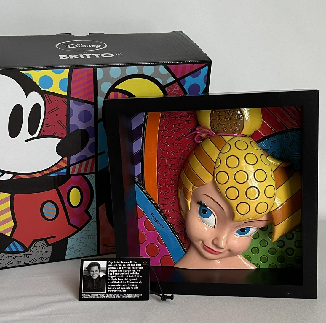 ROMERO BRITTO Disney Tinker Bell Pop Art Block Display (1 of 3)