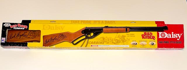 Vintage Style Signed RED RYDER Daisy 650 Shot Carbine BB Gun Rifle: Looks Like it has Never Been Fired / Comes with the Original Box but there are no production dates on the box therefore We do not know the exact age / Multiple Photos Posted