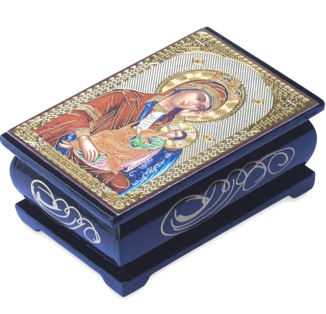Russian Religious Icon Handmade Rosary/Trinket Box (1 of 3)