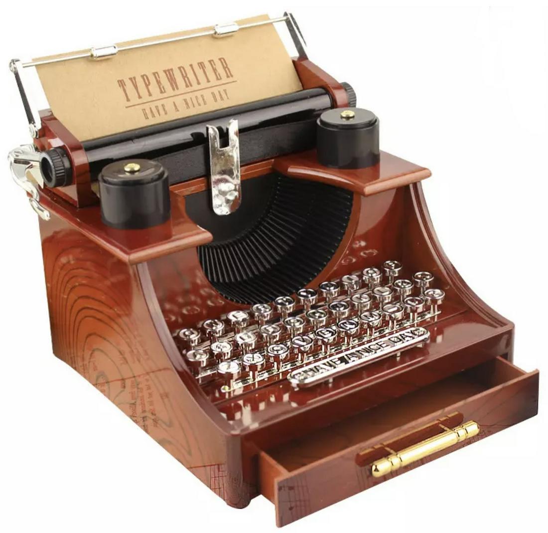 Beautiful Vintage Typewriter Working Music Box (1 of 4)