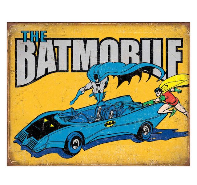 D.C. Comics BATMAN and ROBIN Throwback Metal Sign (1 of 1)