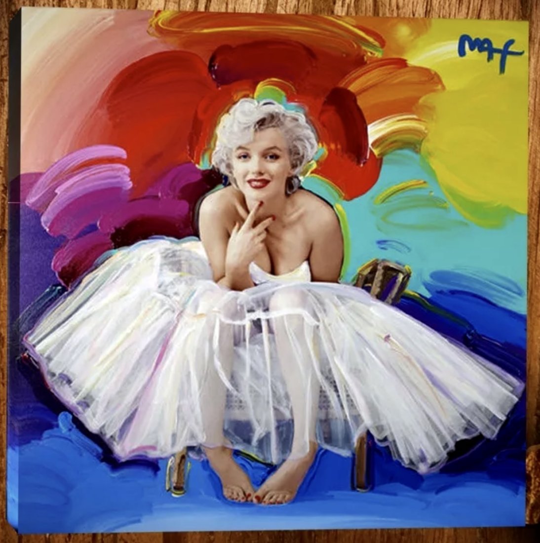 Marilyn Monroe Art on Canvas Print by Peter Max (1 of 2)