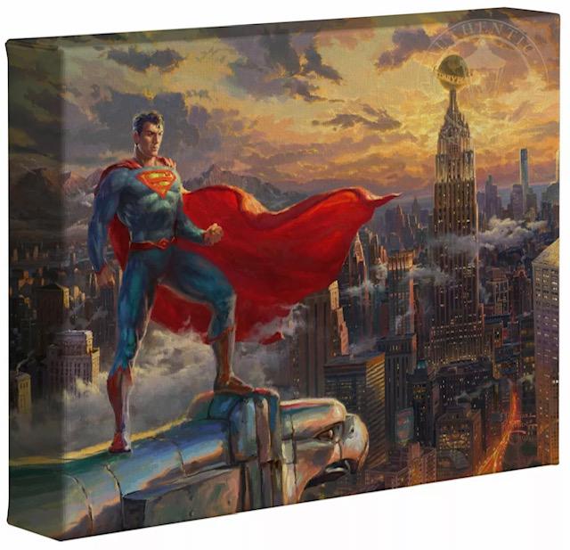 Genuine Thomas Kinkade SUPERMAN Canvas Art COA (1 of 2)
