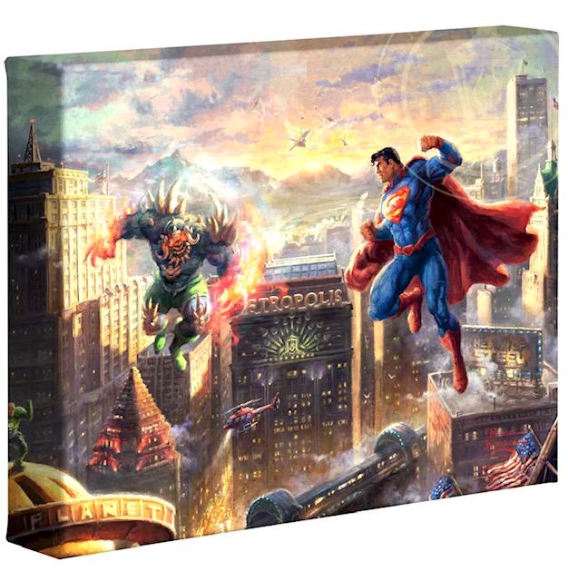 Genuine Thomas Kinkade SUPERMAN Canvas Art COA (1 of 2)