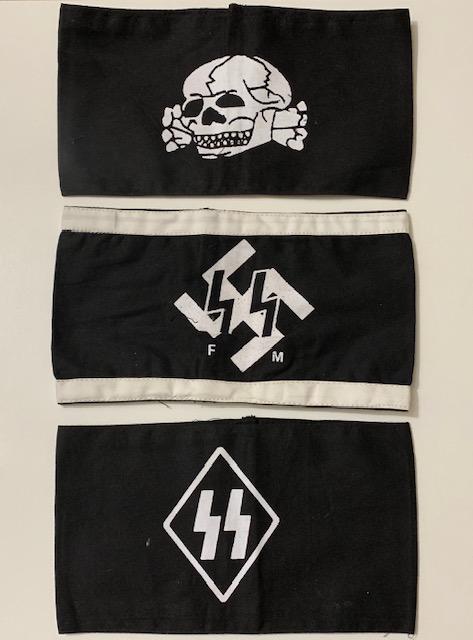 Lot of 2 WW2 Nazi Germany Uniform Armbands: We Believe these are Surplus Items which is why we are Selling in a Lot of 2 / We cannot Guarantee whether they are Period or Authentic therefore Selling AS-IS / Please do your Own Research before Bid