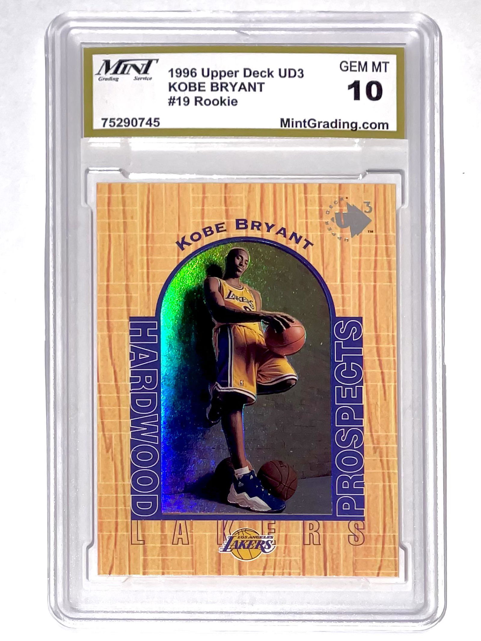 1996 Upper Deck KOBE BRYANT Rookie Basketball Card (1 of 2)