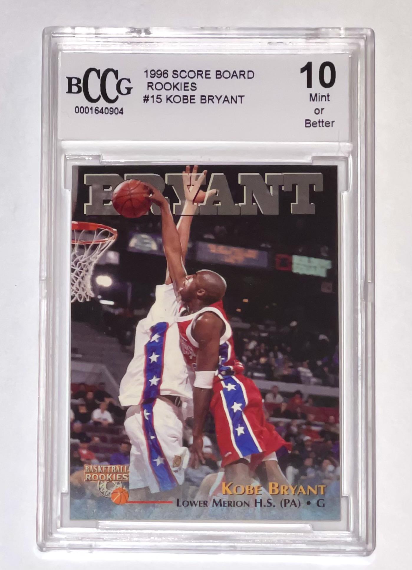 1996 Score Board KOBE BRYANT Rookie Basketball Card (1 of 2)