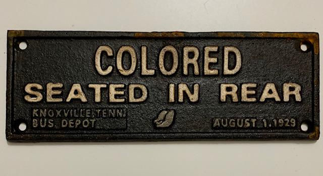 Dated 1929 Black Americana Cast Iron Segregation Sign: We Do Not Support any of the Ideals this Piece Represents / Exact Age Unknown / Sold AS-IS