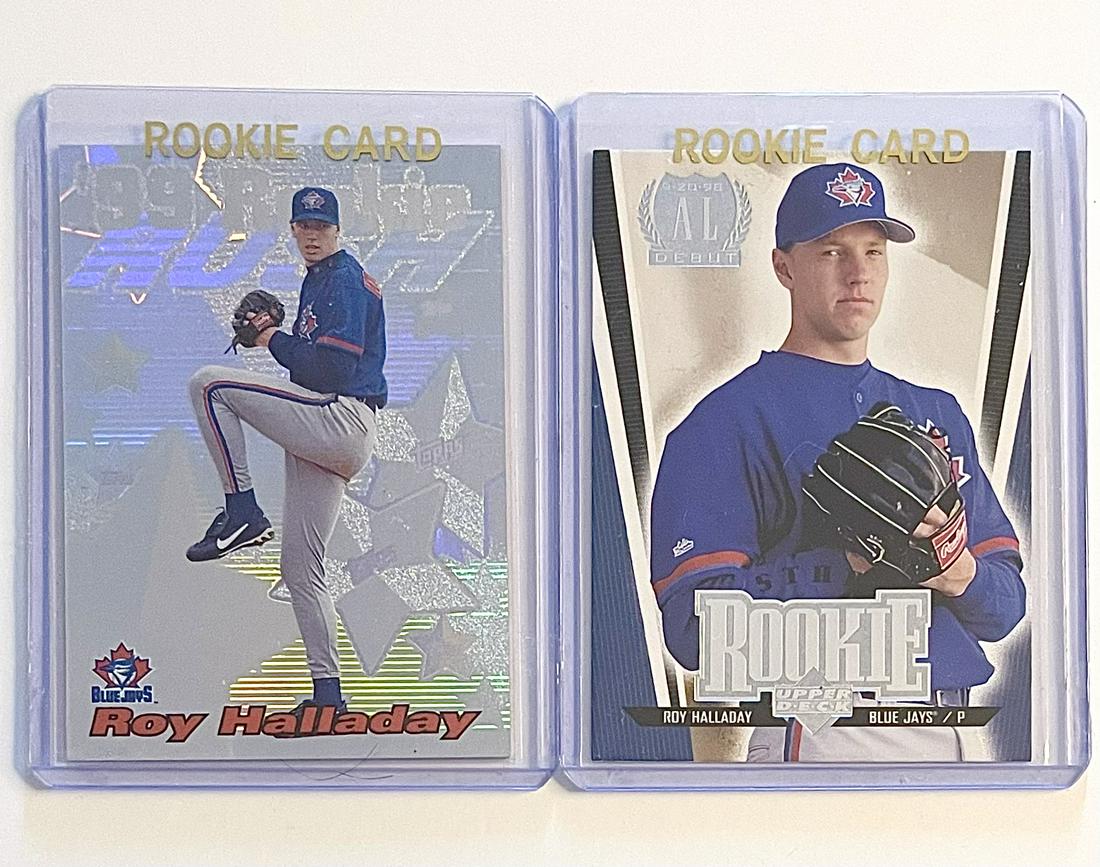 Lot of 2 ROY HALLADAY Rookie Baseball Cards (1 of 2)