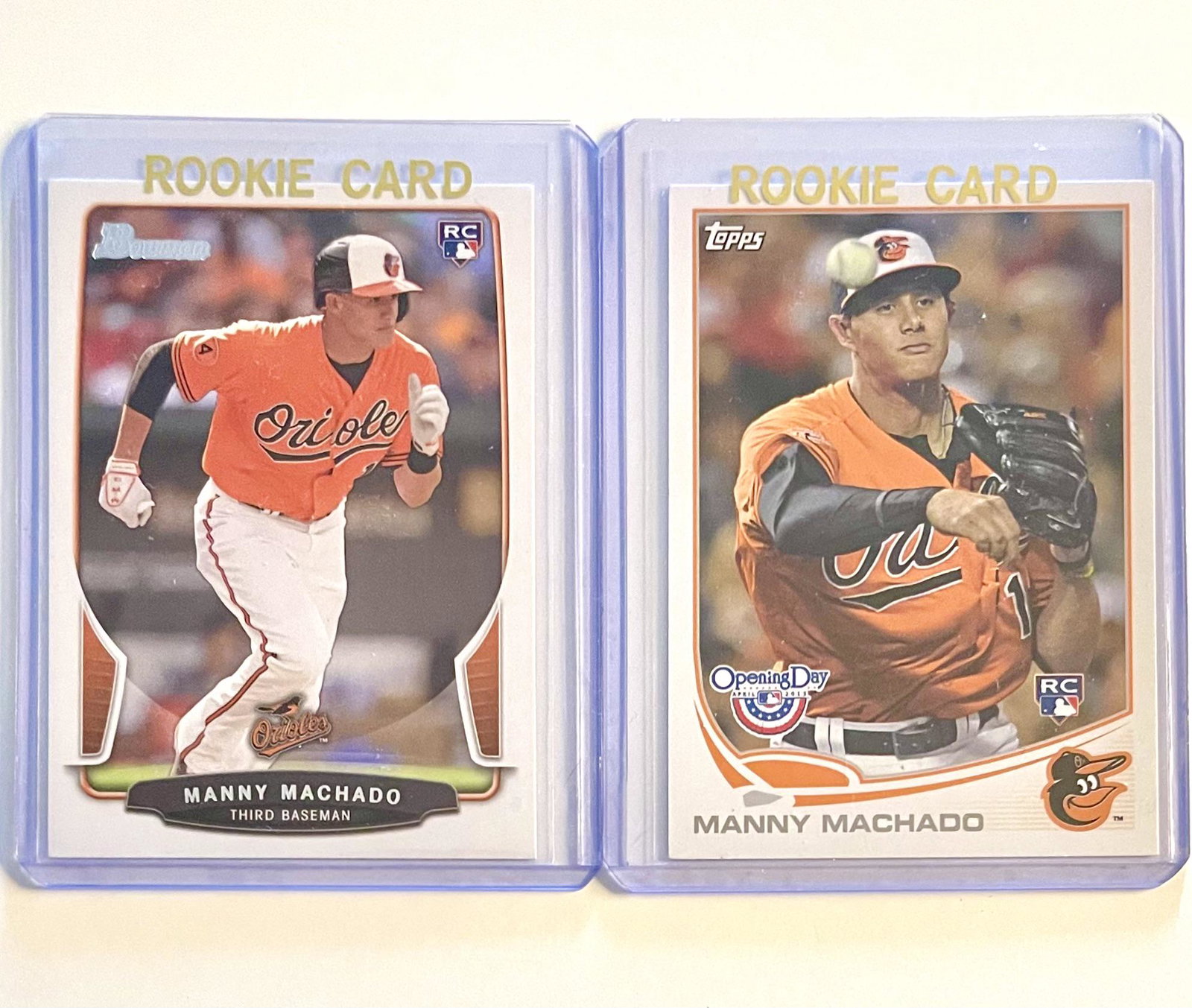 Lot of 2 MANNY MACHADO Rookie Baseball Cards (1 of 2)