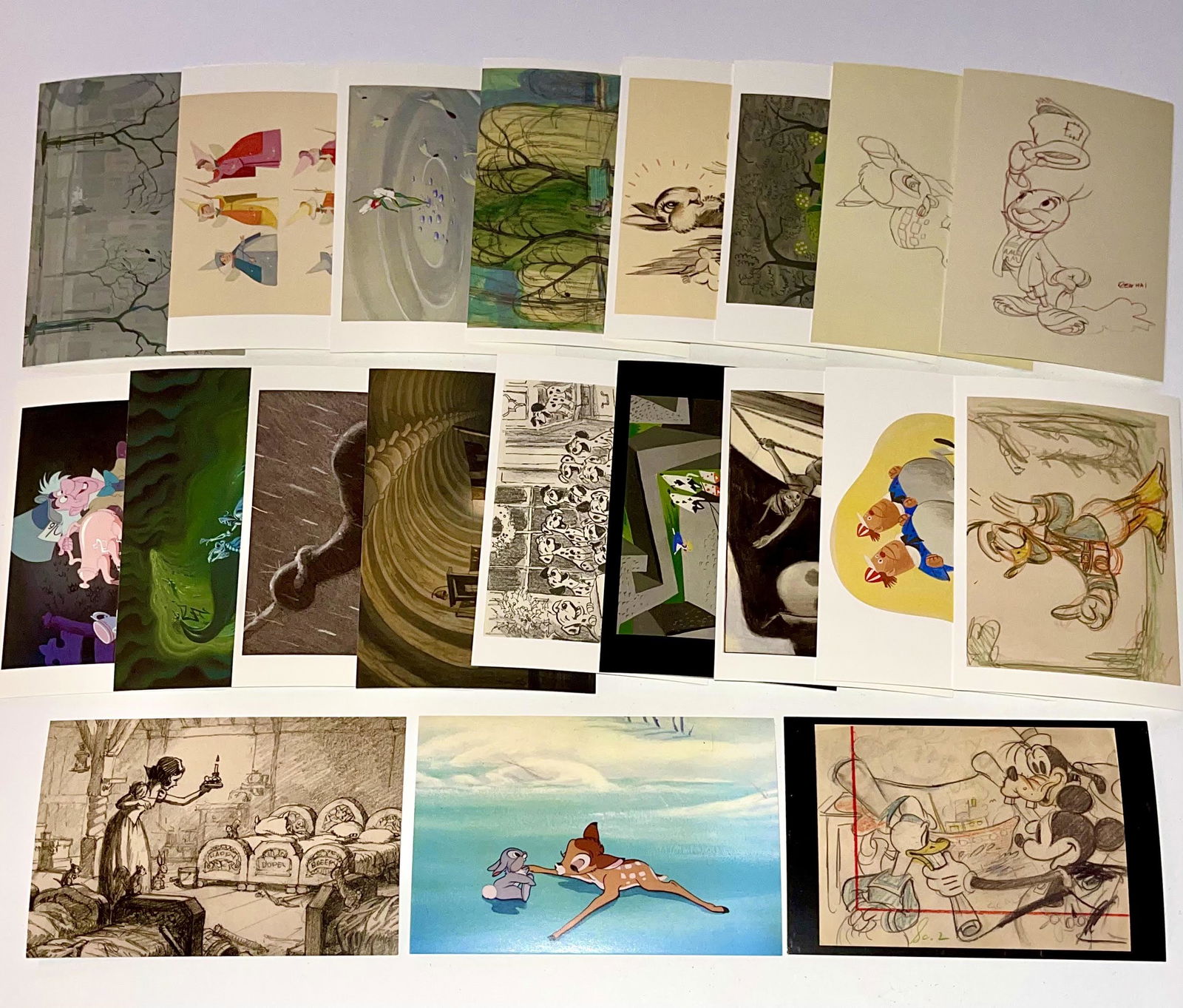 20 Beautiful Golden Age The Art of Disney Postcards - C (1 of 1)
