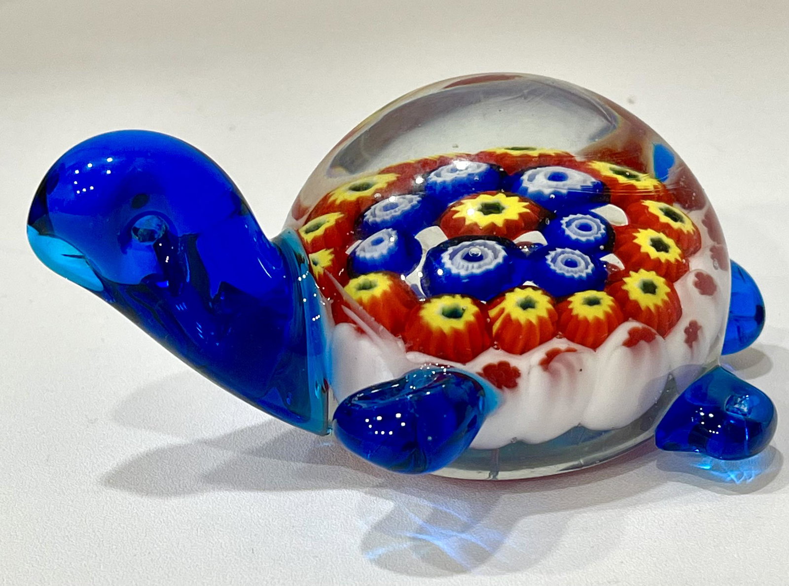 Beautiful Millefiori MURANO Art Glass Turtle (1 of 4)