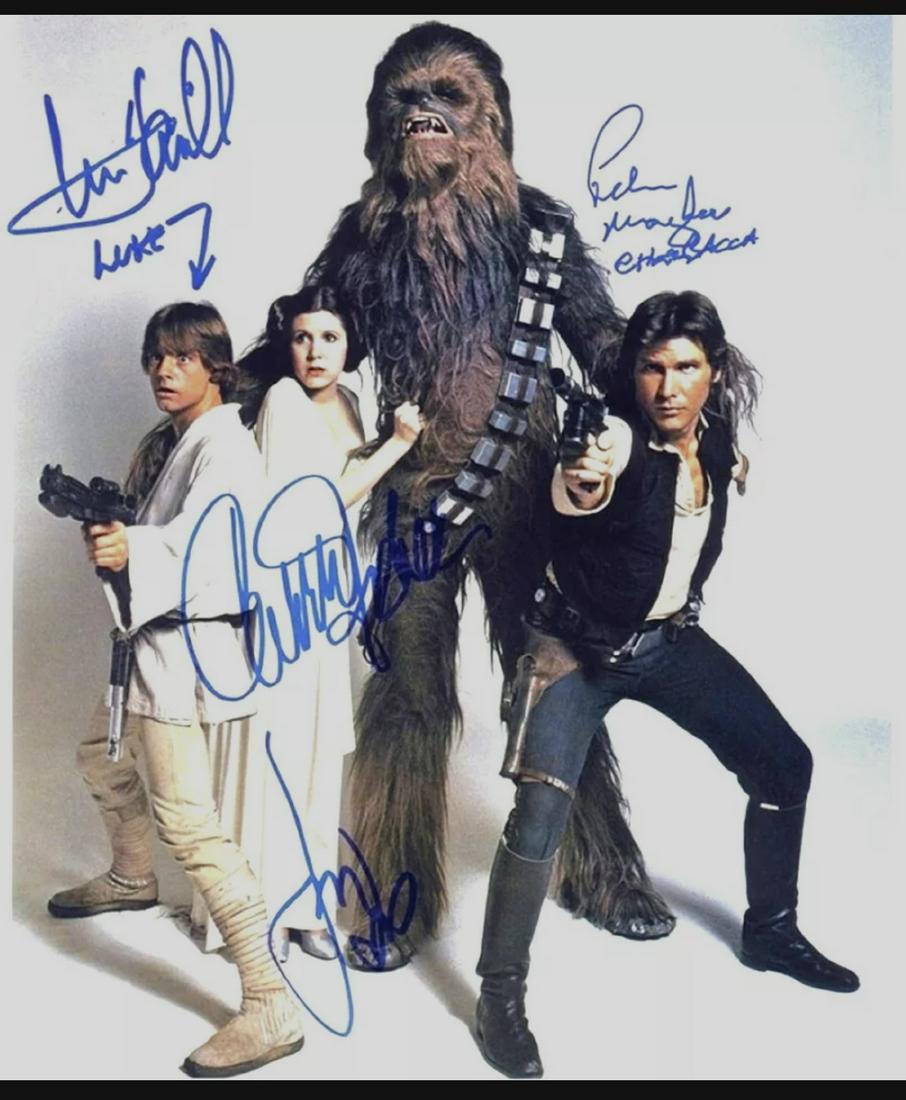 STAR WARS Cast 8 X 10 Facs Autographed RP Photograph (1 of 1)