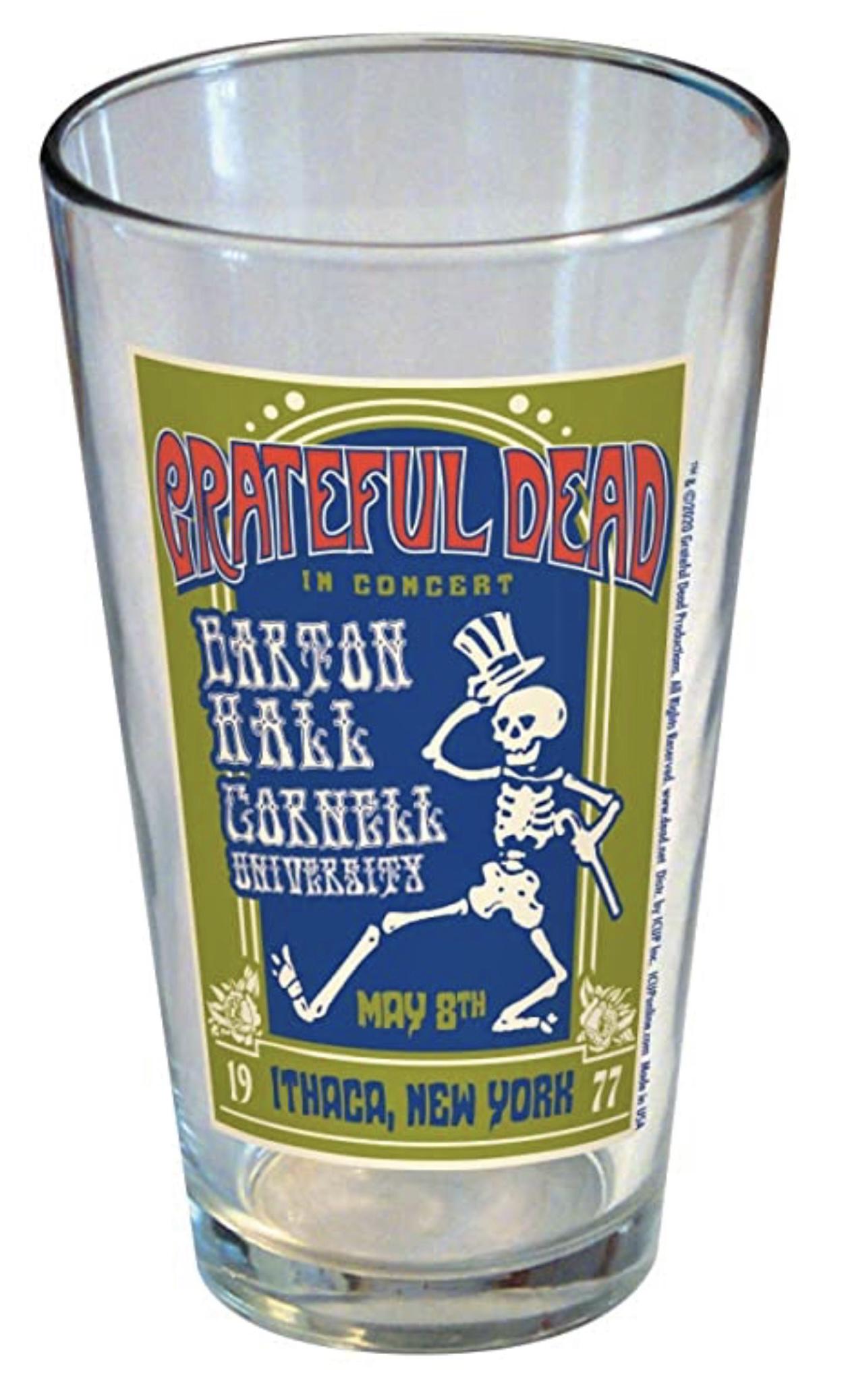 Vintage Never Used GRATEFUL DEAD 16oz Drinking Glass (1 of 1)