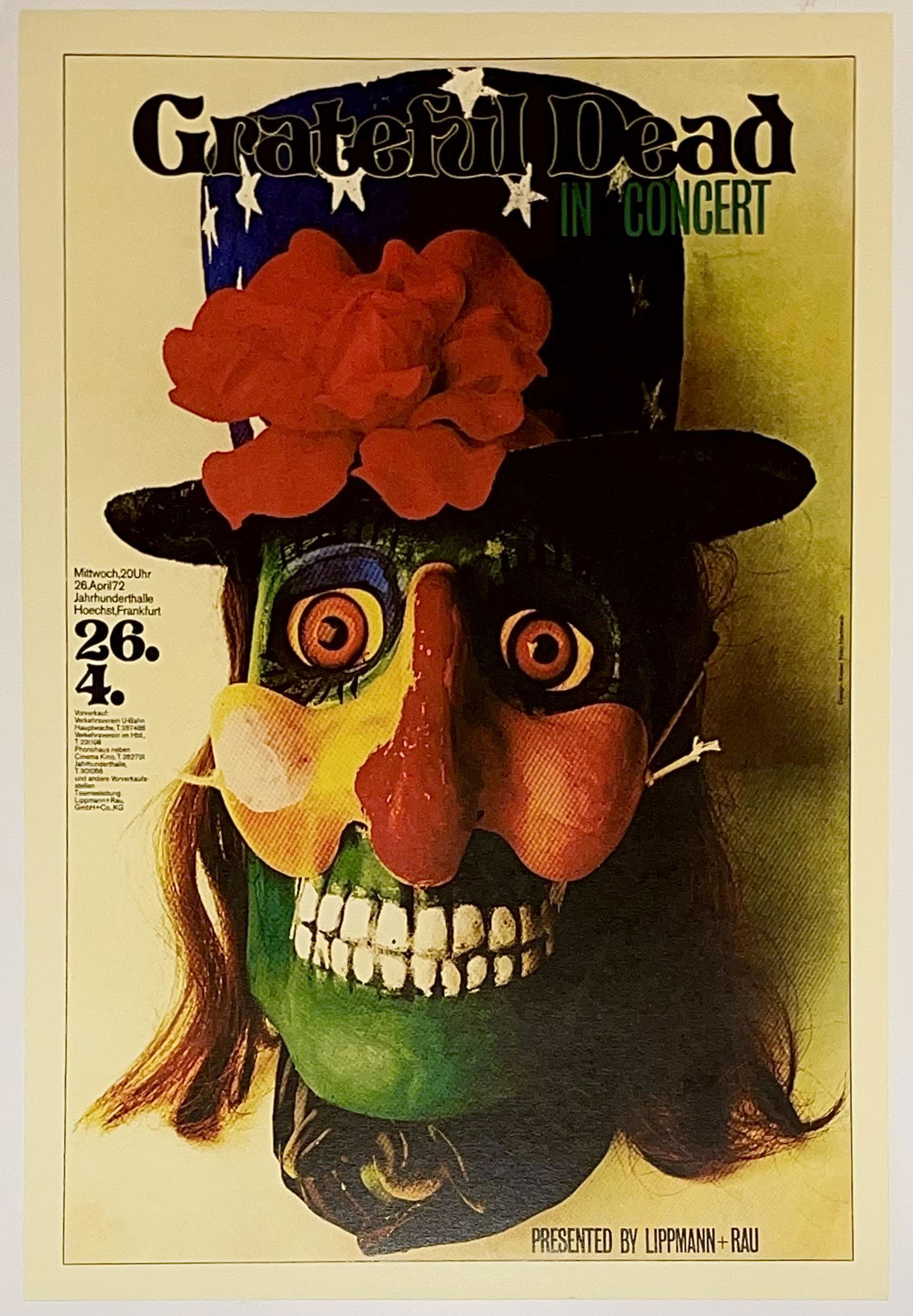 The GRATEFUL DEAD Frankfurt Germany Concert Poster (1 of 1)