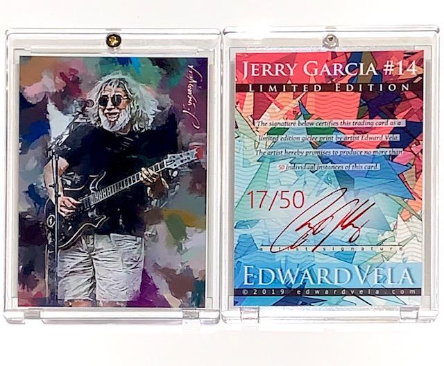 Hand Signed 17/50 Grateful Dead JERRRY GARCIA Art Card (1 of 1)
