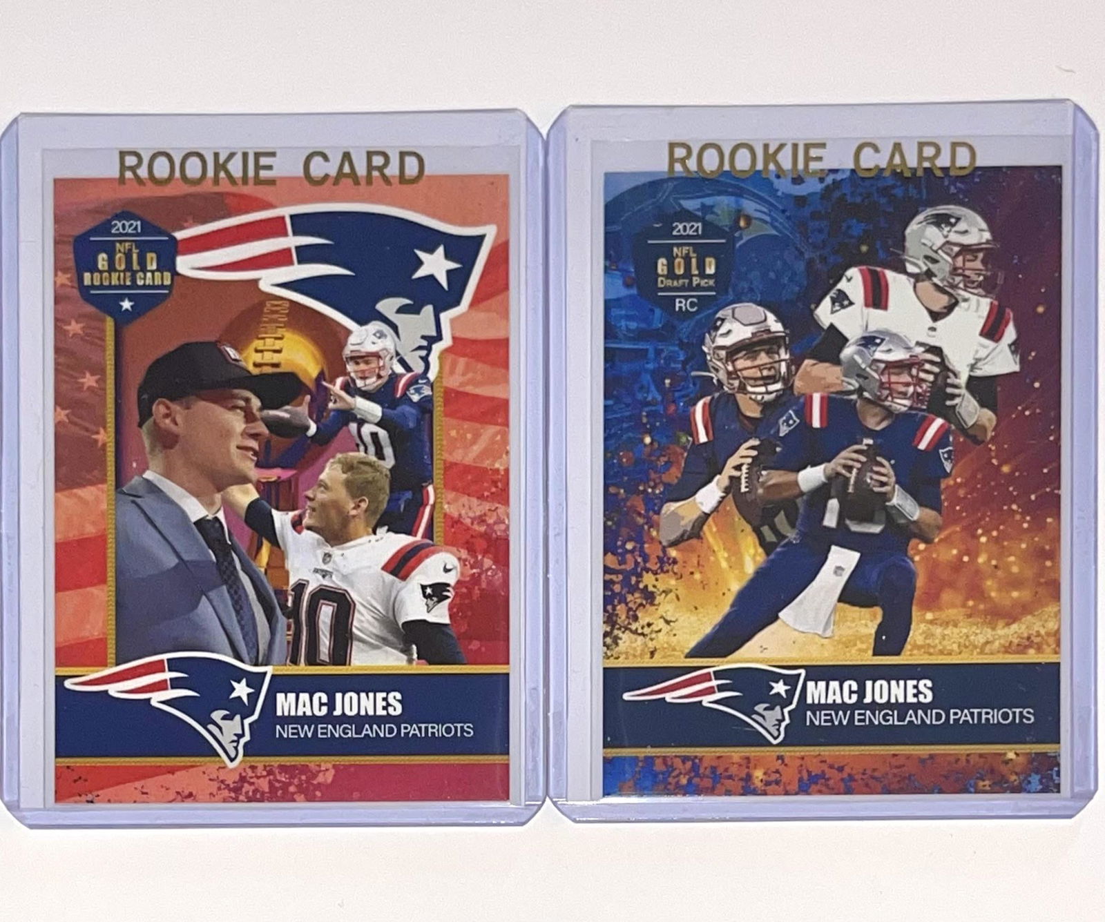 2 Limited Edition MAC JONES Rookie Gem Football Cards/A (1 of 1)
