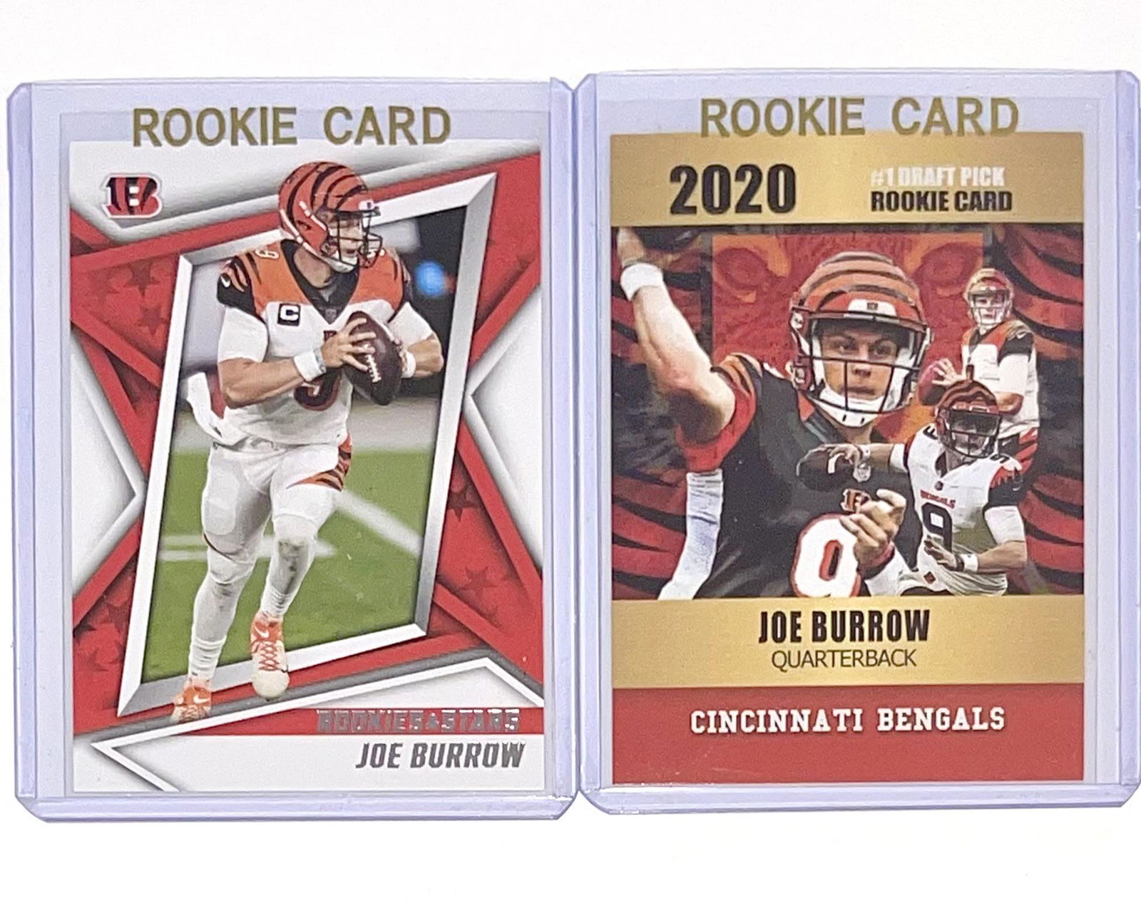 Lot of 2 JOE BURROW Rookie Football Cards (1 of 1)
