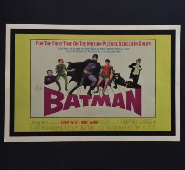 BATMAN Big Screen Debut Lobby Style Movie Poster (1 of 1)