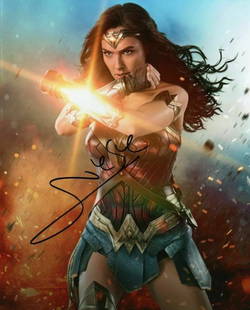 Gal Gadot Wonder Woman Facs Autographed RP Photograph: This is a Facsimile Autographed Reprint/RP Photograph - Measurements 8 x 10 â€“ NOT HAND SIGNED