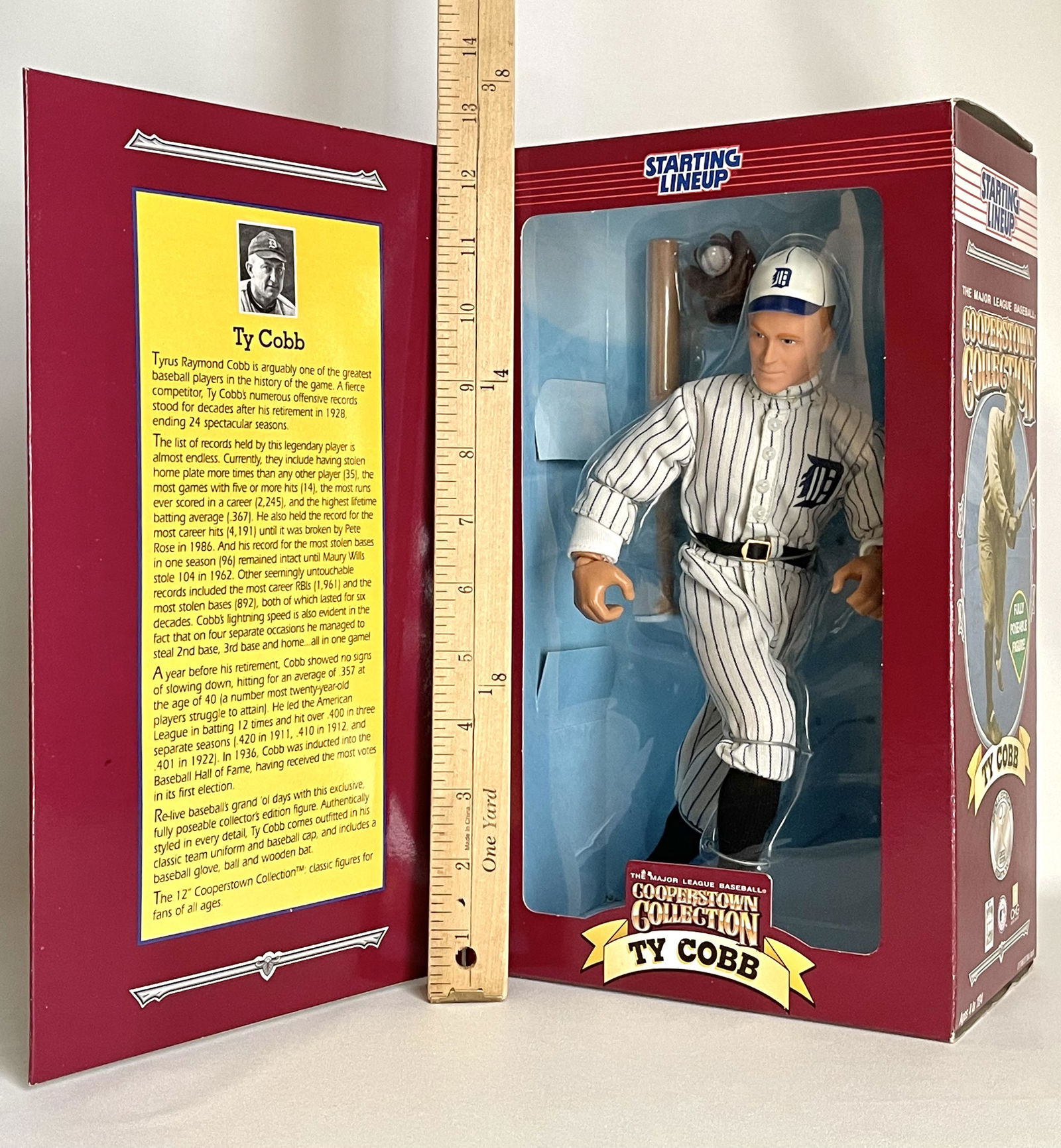 Rare TY COBB Cooperstown Collection Posable Figure (1 of 3)