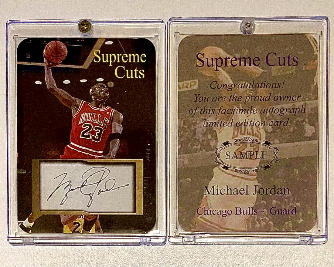 MICHAEL JORDAN Supreme Cuts Pre-Production SAMPLE Card (1 of 1)