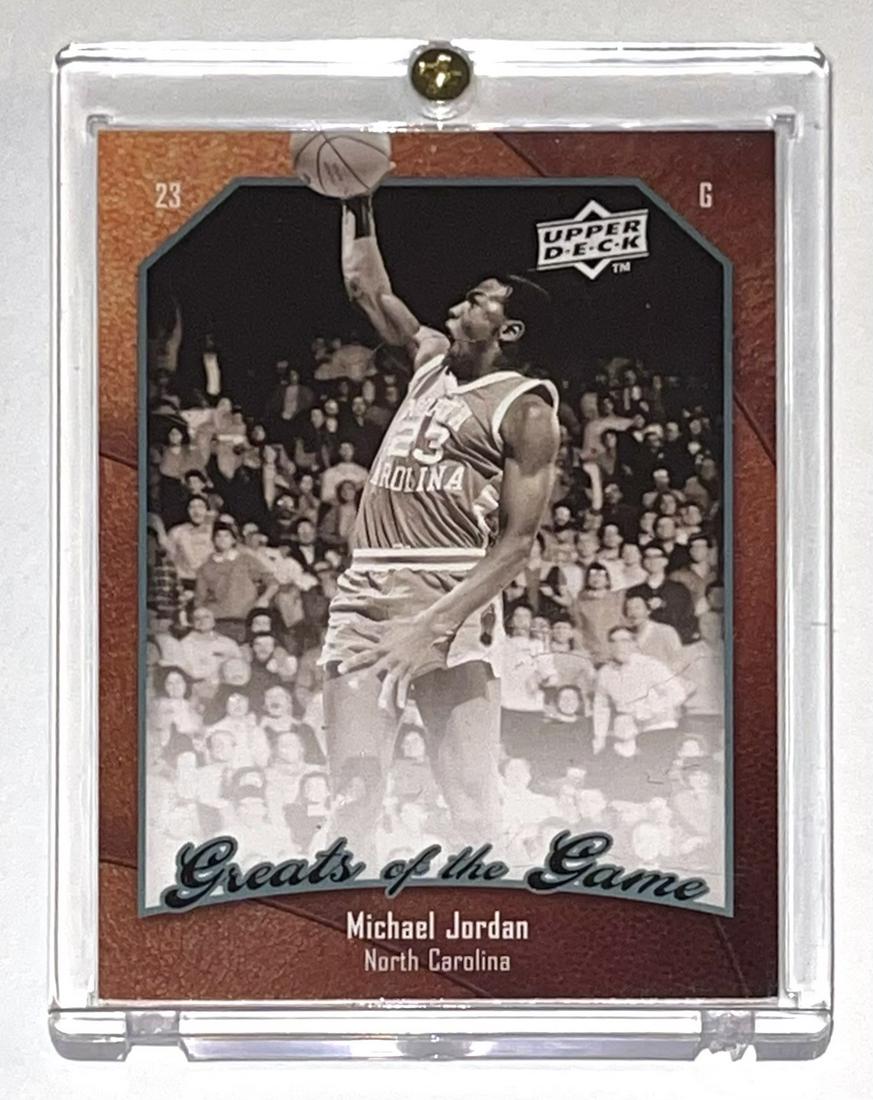 RARE   Upper Deck Greats of the Game MICHAEL JORDAN Card (1 of 2)