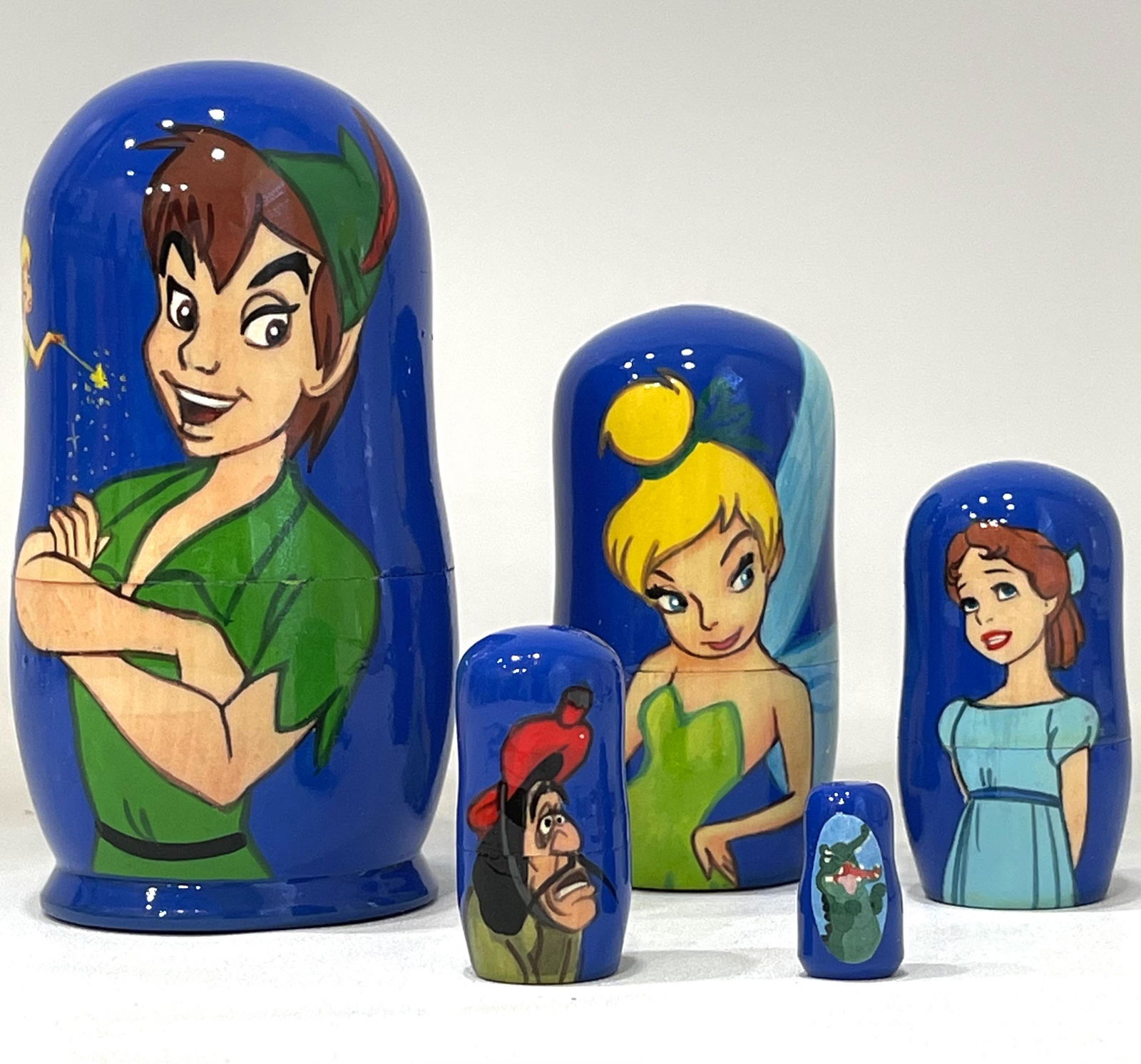 Disney PETER PAN Russian Matryoshka Nesting Dolls: Great Set