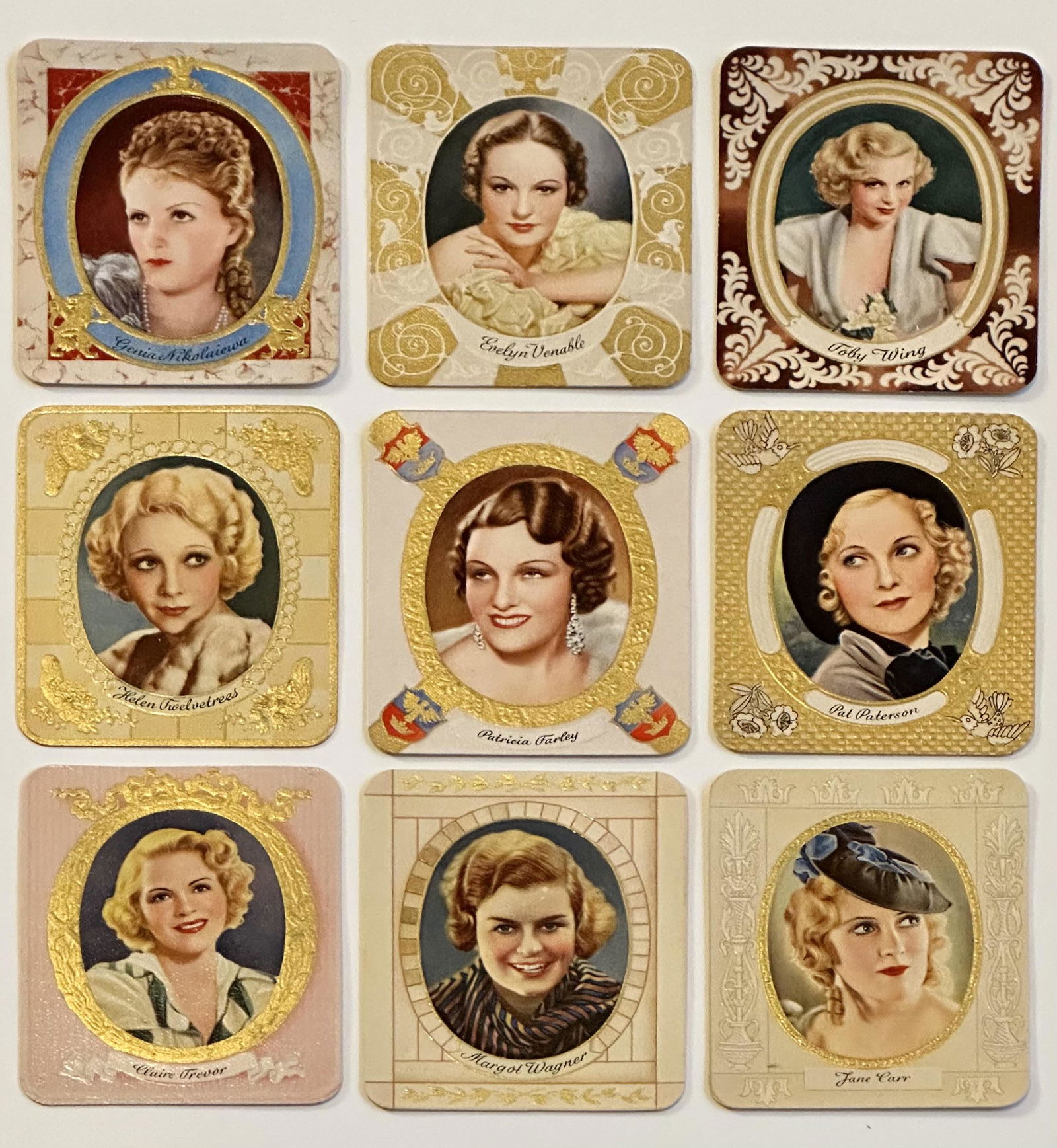 Rare 1934 Cinema Stars Cigarette Tobacco Cards (1 of 1)