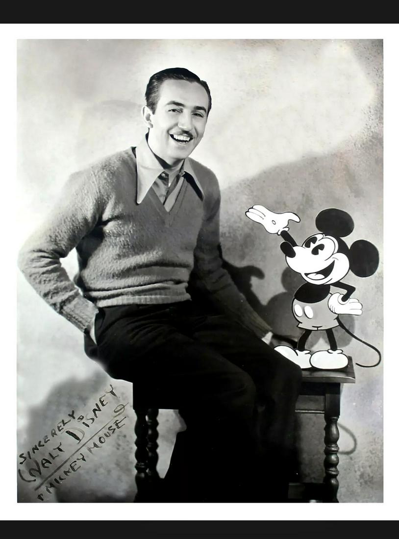 WALT DISNEY 8 x 10 Facs Autographed RP Photo: This is a Facsimile Autographed Reprint Photograph - Measurements 8 x 10 â€“ NOT HAND SIGNED