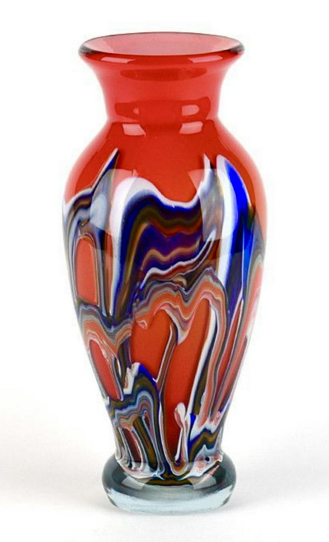Large Imported MURANO Blown Art Glass Vase (1 of 5)