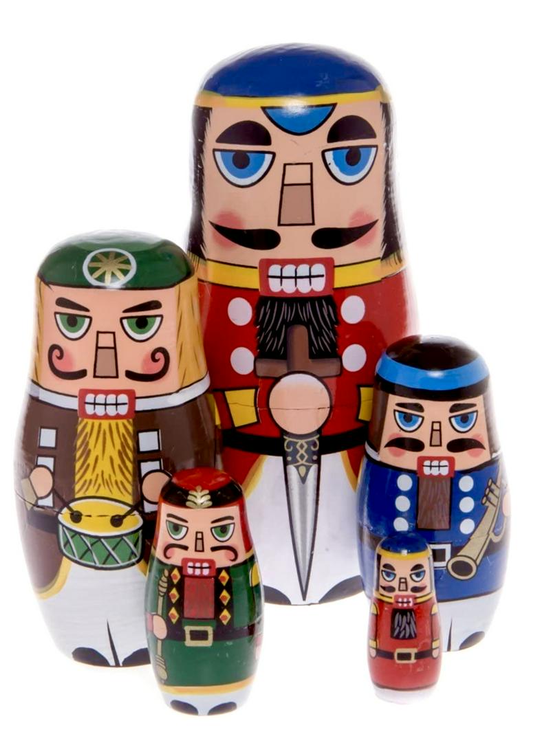 Russian Matryoshka NUTCRACKER Nesting Dolls (1 of 2)