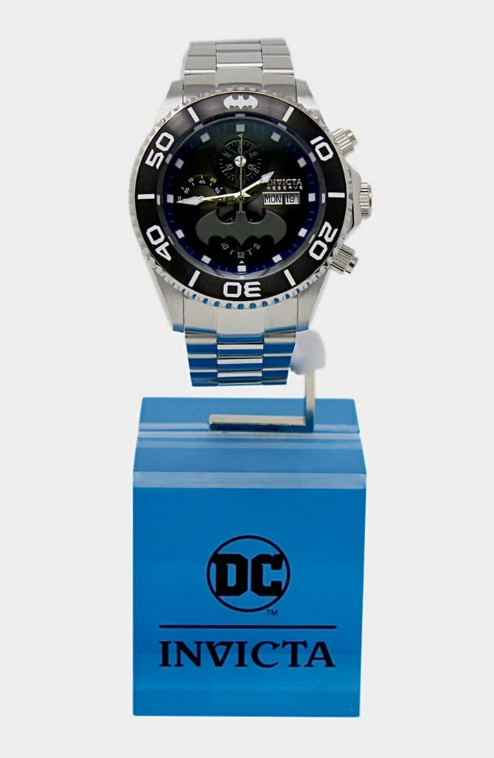 INVICTA Acrylic DC COMICS Collector Watch Display: This is a Never Used Brand New INVICTA Watch Display Stand ONLY which can be used as a Collector to Display your Watch Elegantly or You can Use it in a Retail Setting as a Display Advertising Piece -