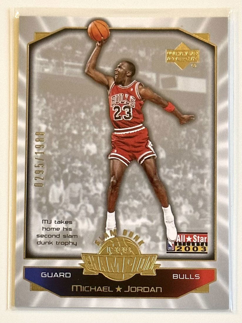 Rare MICHAEL JORDAN Upper Deck Numbered Basketball Card (1 of 2)