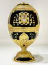 Stunning European Gemstone Inlaid Enameled Pop Up Egg