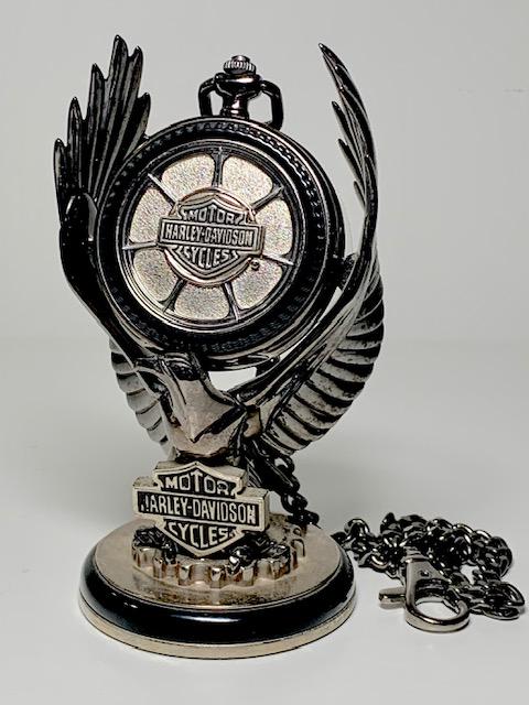Genuine HARLEY-DAVIDSON Pocket Watch Stand & Chain: 1977 XCLR CafÃ© Racer â€“ Great Piece - Must See all Photos to Appreciate