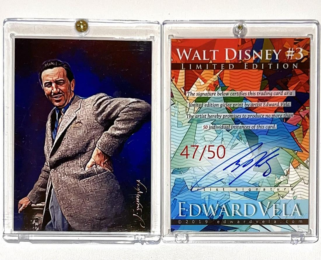 1 of only 50 Made Artist Signed WALT DISNEY Art Card (1 of 1)