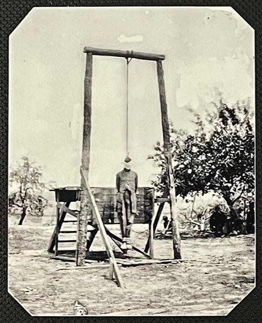Macabre Civil War Tin Type Photo of Soldier Execution (1 of 1)