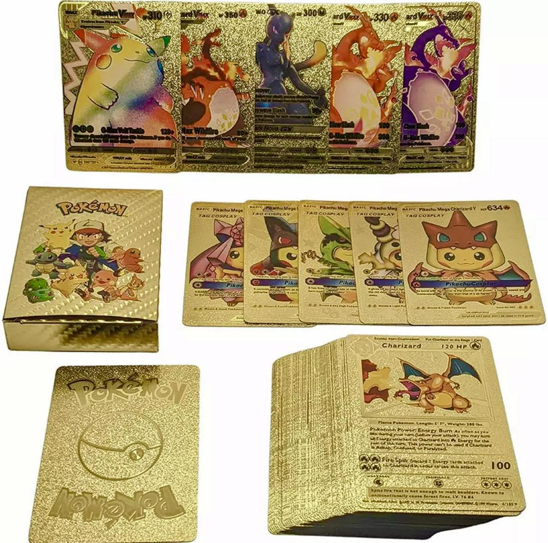 Rare Set of GOLD Plated POKEMON Cards in Original Box (1 of 3)