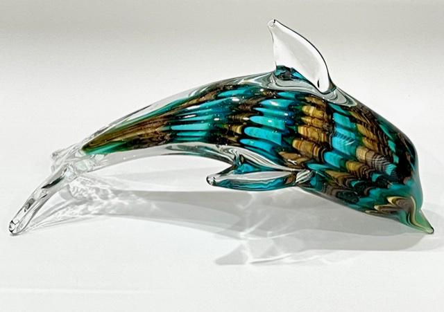 Large MURANO Art Glass Bottlenose DOLPHIN (1 of 4)