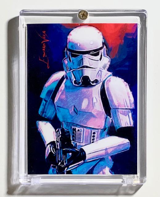 Artist Signed Star Wars STORMTROOPER Giclee Art Card (1 of 1)