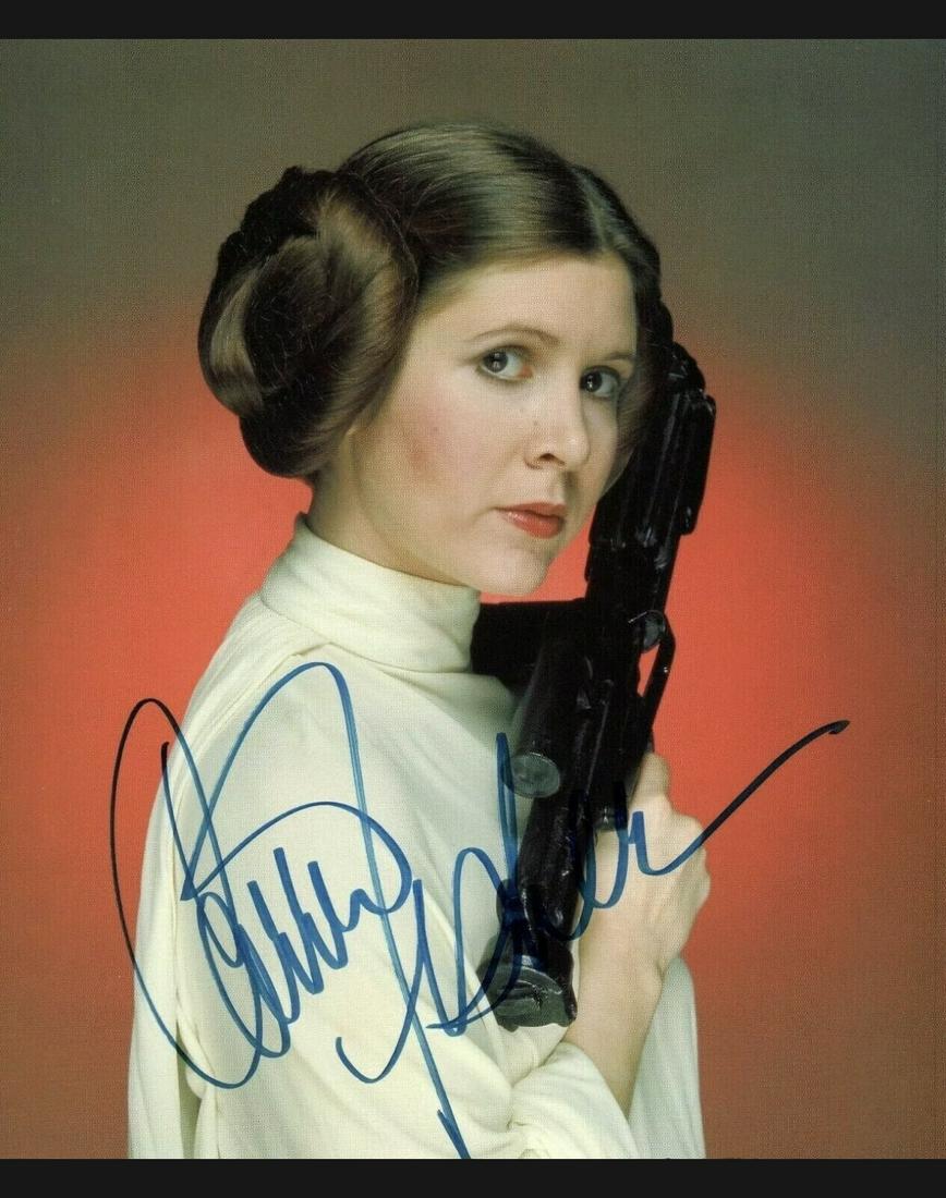 STAR WARS Princess Leia Facs Autographed RP Photograph (1 of 1)